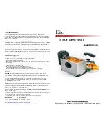 Предварительный просмотр 1 страницы Elite EDF-3500 Instruction Manual