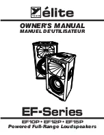 Preview for 1 page of Elite EF10P Owner'S Manual