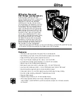 Preview for 3 page of Elite EF10P Owner'S Manual