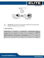 Предварительный просмотр 14 страницы Elite EliteARC 160 S User Manual