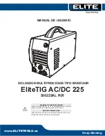 Предварительный просмотр 2 страницы Elite EliteTIG AC/DC 225 User Manual