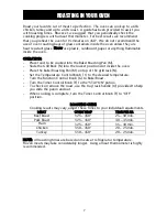 Preview for 8 page of Elite ERO-2008N Owner'S Manual & Recipes