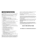 Предварительный просмотр 2 страницы Elite ETO-730SS Instruction Manual