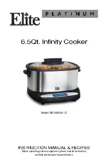 Elite Infinity Cooker Instruction Manual preview