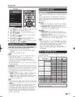 Preview for 69 page of Elite PRO-60X5FD Operating Instructions Manual