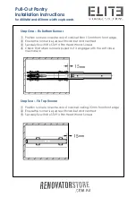 Preview for 3 page of Elite Pull-Out Pantry 400MM Installation Instructions Manual