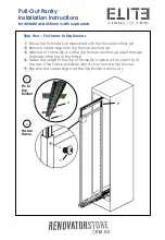 Preview for 5 page of Elite Pull-Out Pantry 400MM Installation Instructions Manual