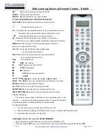 Preview for 3 page of Elite REMOTECHIEF R800D User Manual