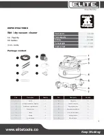 Предварительный просмотр 16 страницы Elite VC0850P User Manual