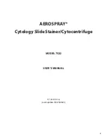 Предварительный просмотр 2 страницы Elitech AEROSPRAY CYTOLOGY 7522 User Manual