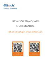 Preview for 1 page of Elitech RCW-360 2G User Manual