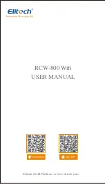 Предварительный просмотр 1 страницы Elitech RCW-800 Wifi User Manual