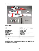 Предварительный просмотр 2 страницы EliteModels 55in Cessna 182 RTF/PNP Instruction Manual