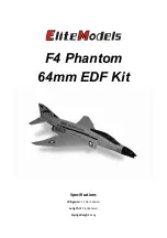 EliteModels F4 Phantom 64mm EDF Kit Quick Start Manual preview