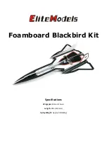 EliteModels Foamboard Blackbird Kit Manual предпросмотр