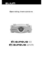 Elium Elipsus CI 230 C YUV Operating Instructions Manual предпросмотр