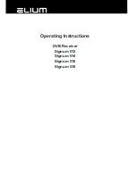 Preview for 1 page of Elium Signum C 512 Operating Instructions Manual