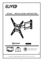 Предварительный просмотр 1 страницы Elived YD1003 Installation Instruction