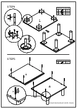 Предварительный просмотр 6 страницы eliving FURNITURE KONA Series Assembly Instruction Manual