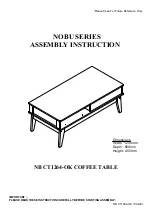 Preview for 1 page of eliving FURNITURE NOBU NB CT1264-OK Assembly Instruction Manual