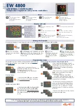 Preview for 1 page of Eliwell EW 4800 Manual