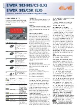 Preview for 1 page of Eliwell EWDR 983/CS Manual