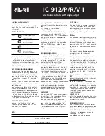 Preview for 1 page of Eliwell IC 912 Manual