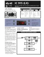 Eliwell IC 915 LX User Manual preview