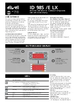 Eliwell ID 985 E Manual preview