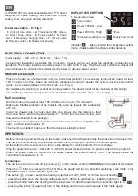 Предварительный просмотр 22 страницы Eliz EWH 201 Instruction Manual