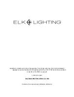 Preview for 16 page of ELK Lighting 1005487113 Owner'S Manual