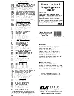 Предварительный просмотр 1 страницы Elk Products ELK-951 Installation/Connections