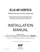 Предварительный просмотр 1 страницы Elk Products ELK-M1XRFEG Installation Manual