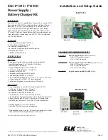 Elk Products ELK-P1417 Installation And Setup Manual preview