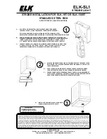 Elk Products ELK-SL1 Installation Manual preview