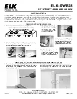 Elk Products ELK-SWB28 Installation Manual preview