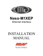 Предварительный просмотр 1 страницы Elk Products Ness M1XEP Installation Manual