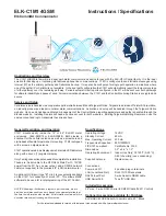 Preview for 1 page of Elk ELK-C1M1 4GSM ElkCommBd Instructions / Specifications