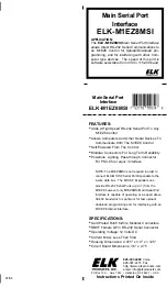 Preview for 1 page of Elk ELK-M1EZ8MSI Quick Manual