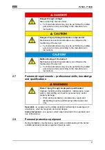 Предварительный просмотр 8 страницы Elka P 2500 Installation And Operating Instructions Manual