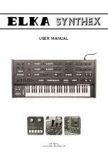 Elka Synthex MIDI User Manual preview