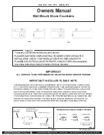 Elkay 4592 FTN Series Owner'S Manual предпросмотр