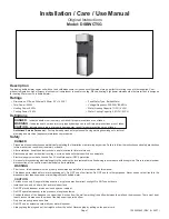 Preview for 1 page of Elkay DSBWCT5G Installation, Care & Use Manual