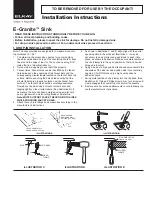 Elkay E-Granite Installation Instructions предпросмотр