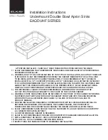 Предварительный просмотр 1 страницы Elkay EAQDUHF SERIES Installation Instructions