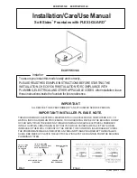 Elkay ECDFPW Installation & Use Manual предпросмотр