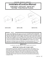 Preview for 1 page of Elkay EDFP210FPC Installation Use And Care Manual