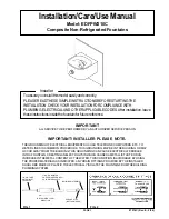 Elkay EDFPW210C Installation, Care & Use Manual предпросмотр