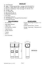 Предварительный просмотр 2 страницы Elkay EFC22-A Installation And User Manual