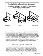 Предварительный просмотр 1 страницы Elkay EHW214FP Series Installation, Care & Use Manual